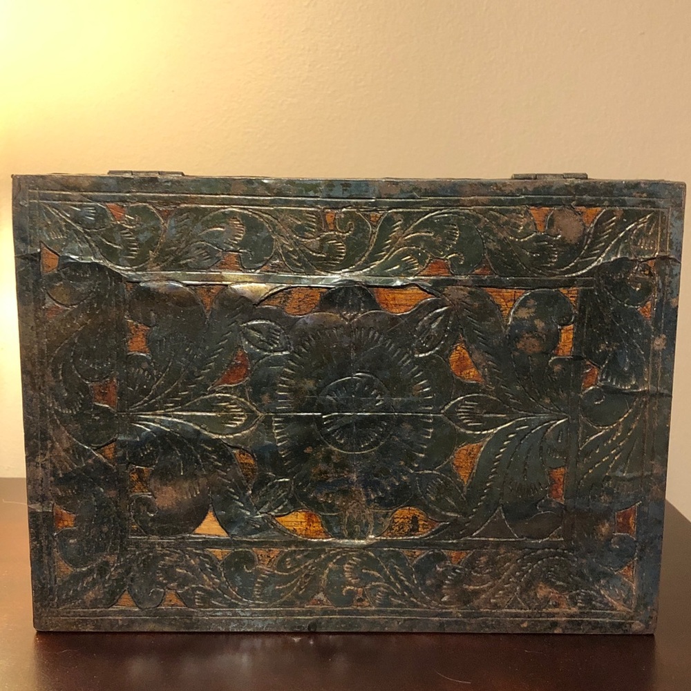 Elaborate Vintage Wooden Box